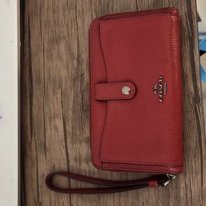 Coach zip around wallet